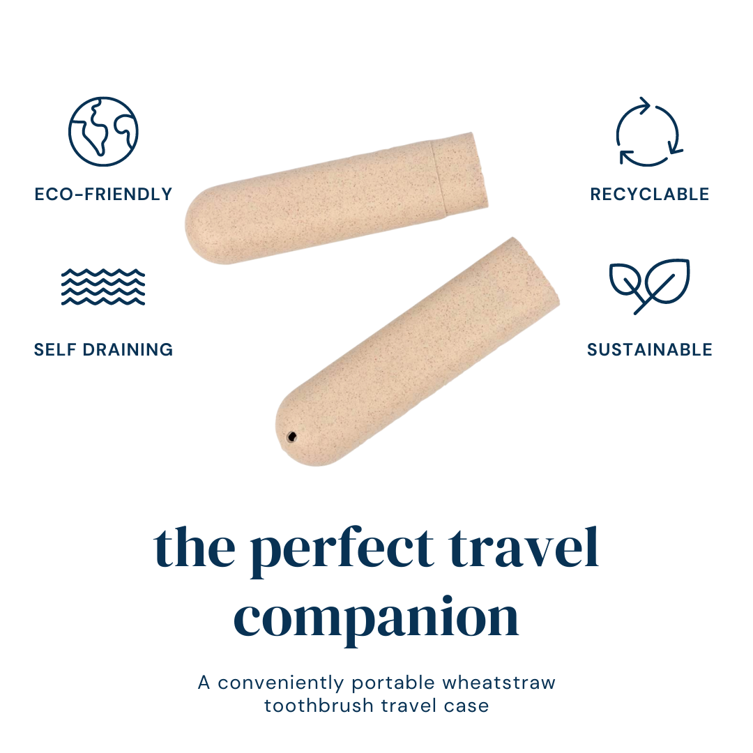 Wheat Straw Toothbrush Travel Case