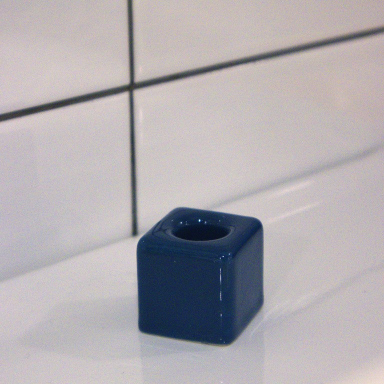 Cobalt Blue Ceramic Toothbrush Holder